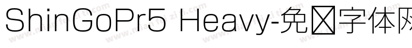 ShinGoPr5 Heavy字体转换